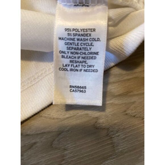 NWT Melrose & Market women's white puff short sleeve cropped top size small - Picture 5 of 8